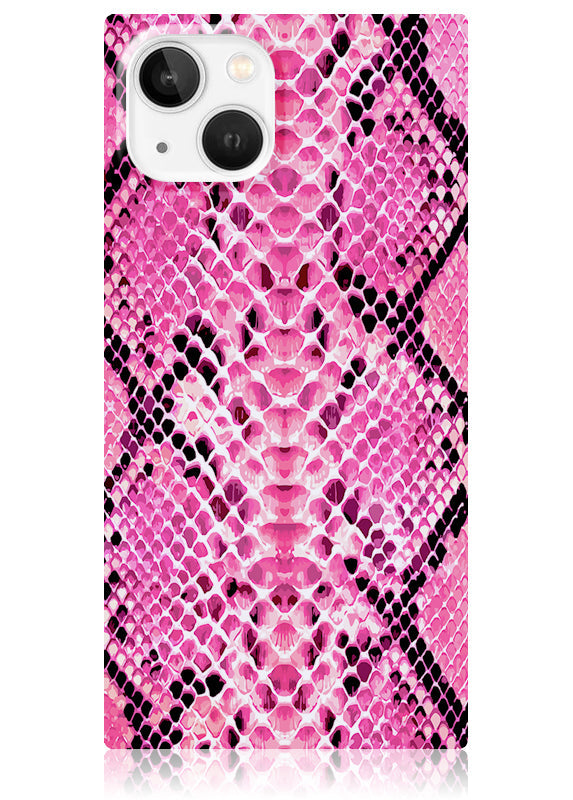SQUARE® Pink Python iPhone Case