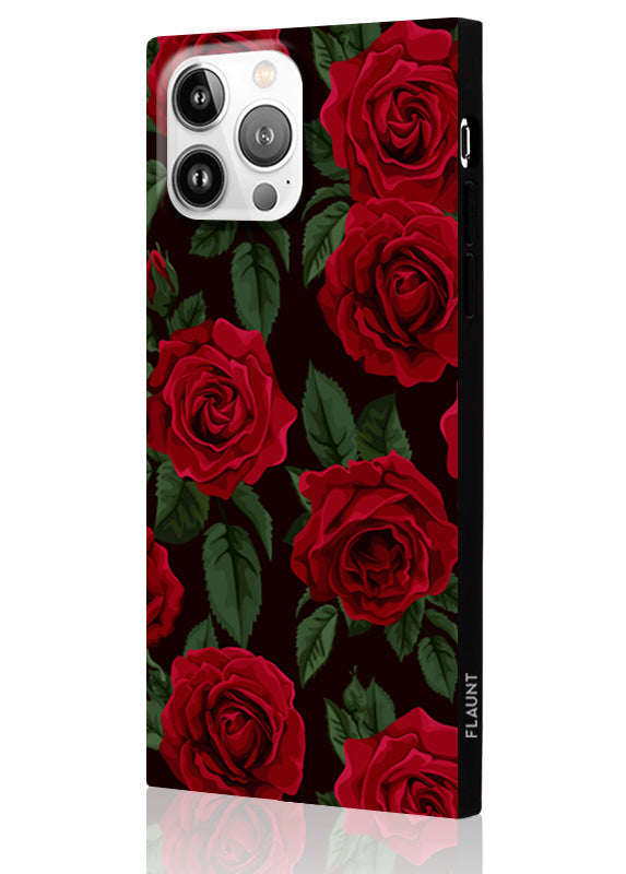 SQUARE® Rose Print iPhone Case