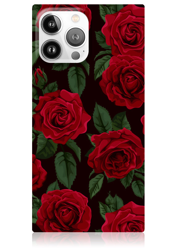 SQUARE® Rose Print iPhone Case