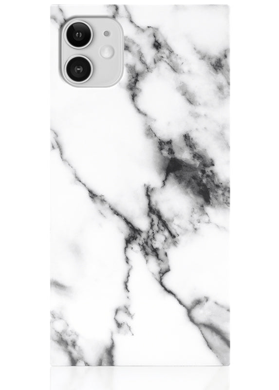SQUARE® White Marble iPhone Case