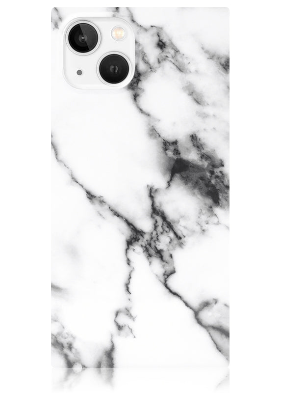 SQUARE® White Marble iPhone Case