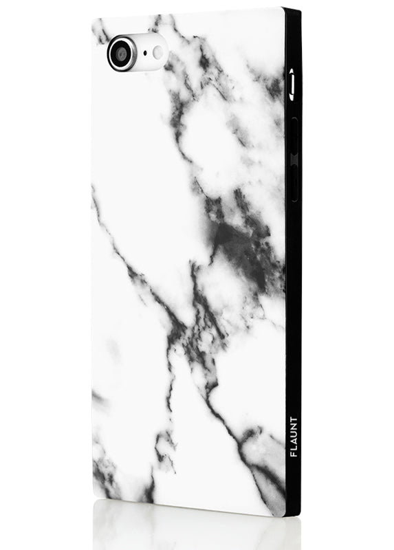 SQUARE® White Marble iPhone Case