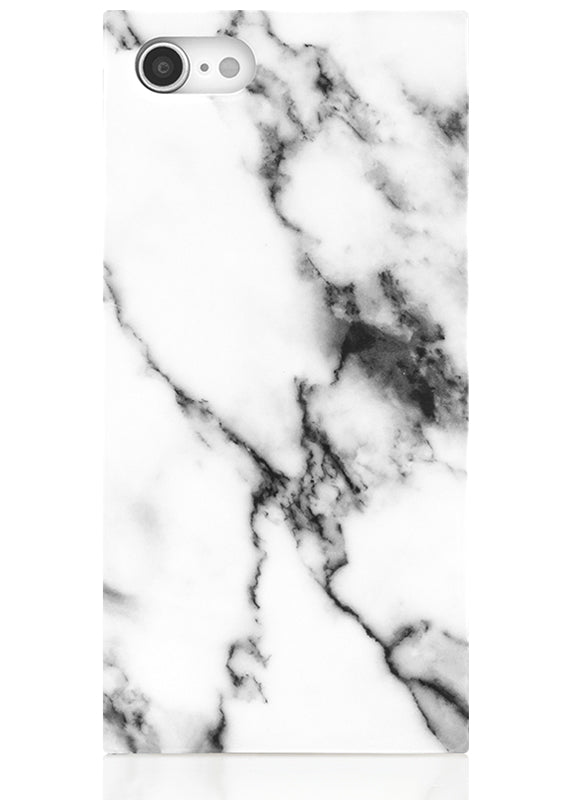 SQUARE® White Marble iPhone Case