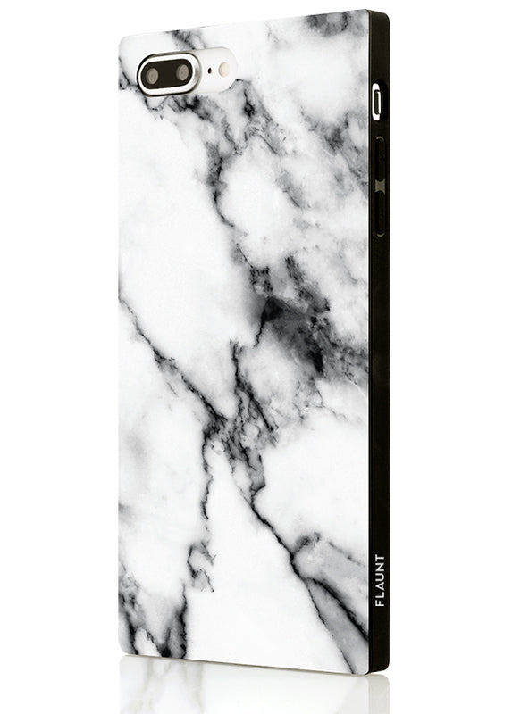 SQUARE® White Marble iPhone Case