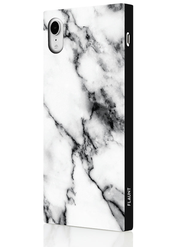 SQUARE® White Marble iPhone Case