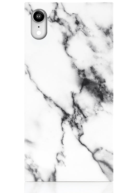 SQUARE® White Marble iPhone Case