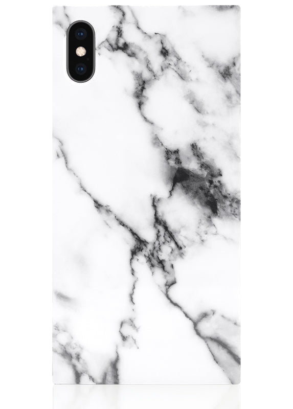 SQUARE® White Marble iPhone Case