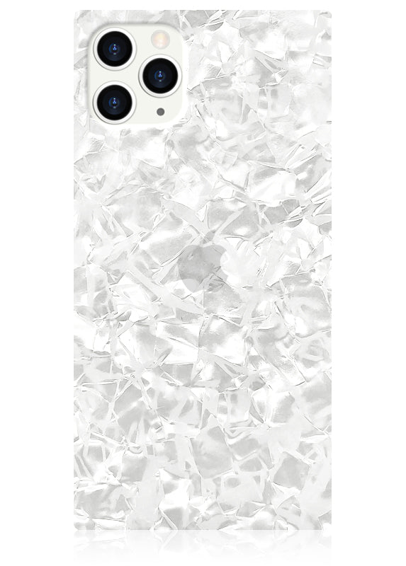 SQUARE® White Pearl iPhone Case