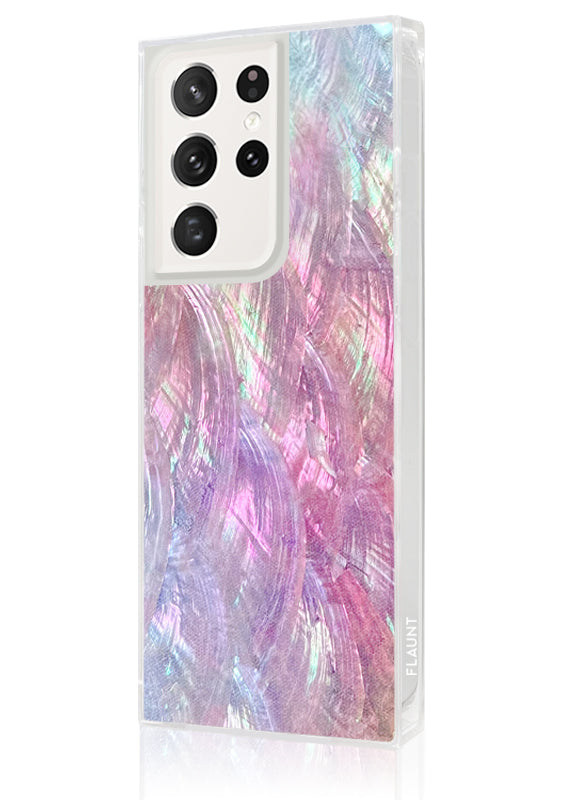 SQUARE® Pink Mother of Pearl Galaxy Case