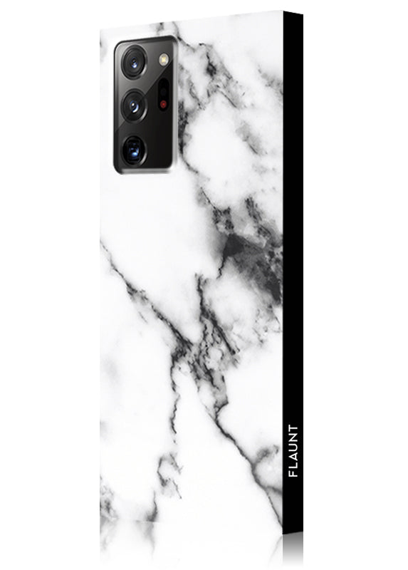 SQUARE® White Marble Galaxy Case
