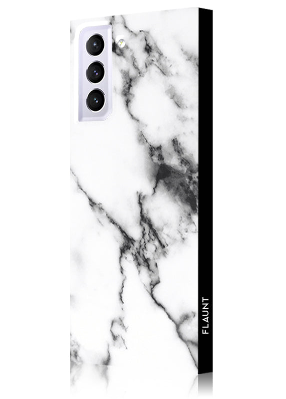 SQUARE® White Marble Galaxy Case