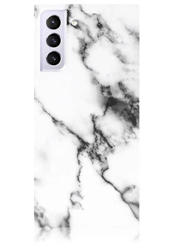 SQUARE® White Marble Galaxy Case
