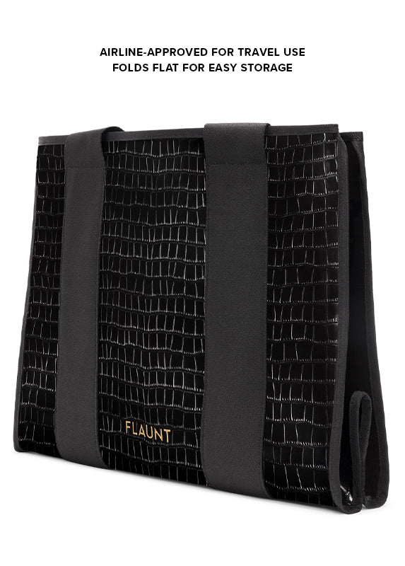 Black Crocodile Everyday Tote Bag
