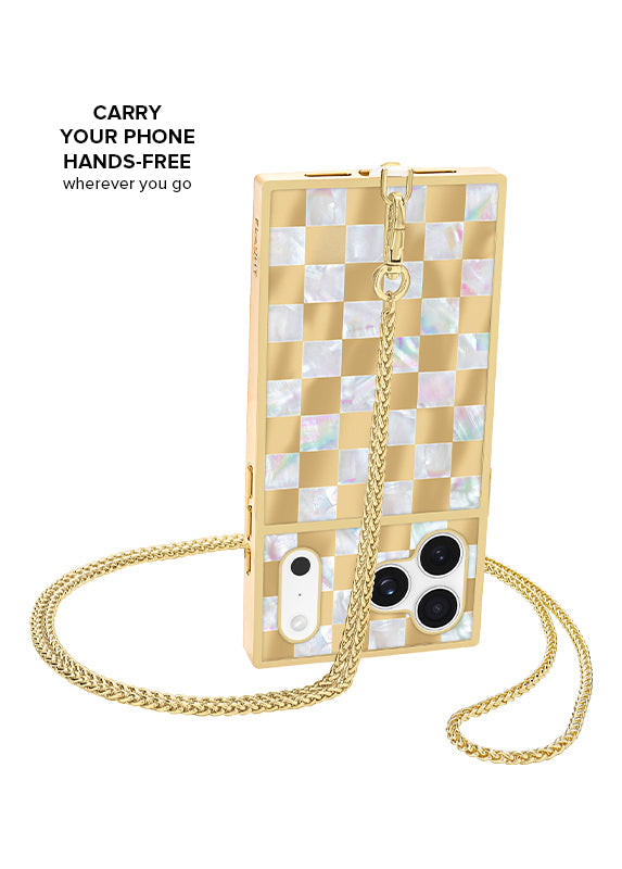 Gold Wheat Braid Chain Phone Crossbody