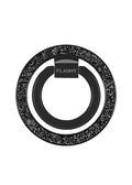 Black Crystal Elegance Premium Metallic MagSafe Phone Ring Stand (Works with MagSafe Cases Only)