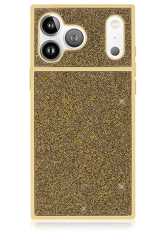 Elite Collection - SQUARE® Gold Crystal Elegance iPhone Case