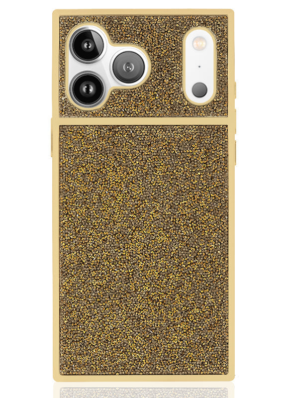 Elite Collection - SQUARE® Gold Crystal Elegance iPhone Case