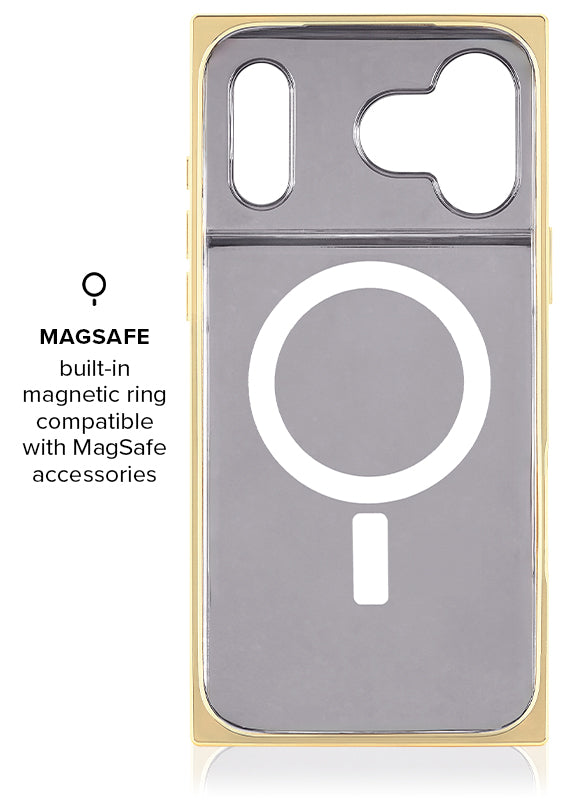 Elite Collection - SQUARE® Gilded Faux Rose Quartz iPhone Case