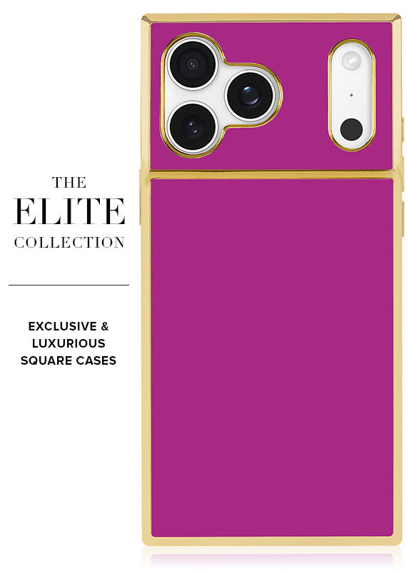 Elite Collection - SQUARE® Gilded Fuchsia iPhone Case
