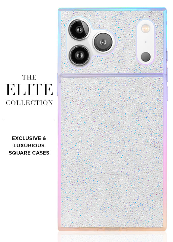 Elite Collection - SQUARE® Iridescent Crystal Elegance iPhone Case