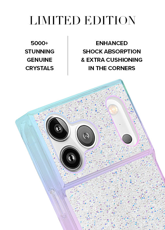 Elite Collection - SQUARE® Iridescent Crystal Elegance iPhone Case