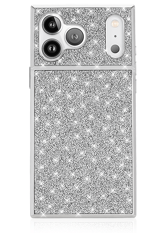 Elite Collection - SQUARE® Silver Crystal Elegance iPhone Case